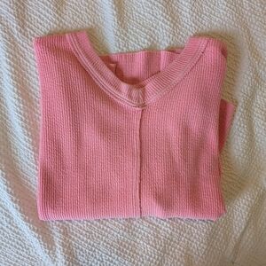 Aerie Pink Ribbed Sweater